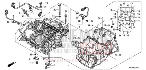 CARTER MOTEUR (VFR1200X) VFR1200XC de 2012